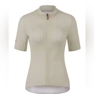 SANTIC Short Sleeve Cycling Jersey Full Zip